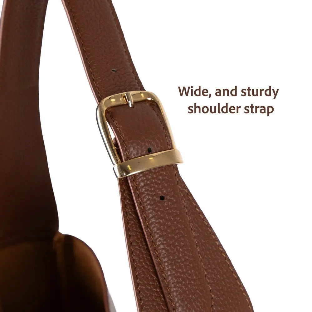 Hakiki Deri Azura Omuz Çanta - Taba