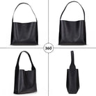 Hakiki Deri Stella Kadın Çanta - Siyah