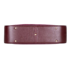 Süet Deri Carina Tote Çanta - Bordo