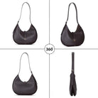 Hakiki Deri Rosa Kadın Çanta - Kahve