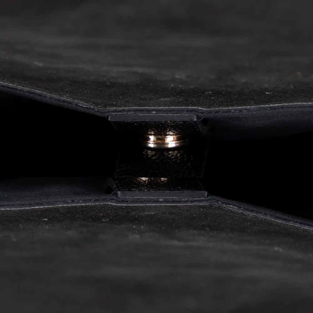 Süet Deri Carina Tote Çanta - Siyah