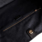 Süet Deri Carina Tote Çanta - Siyah