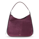 Süet Deri Carina Tote Çanta - Bordo