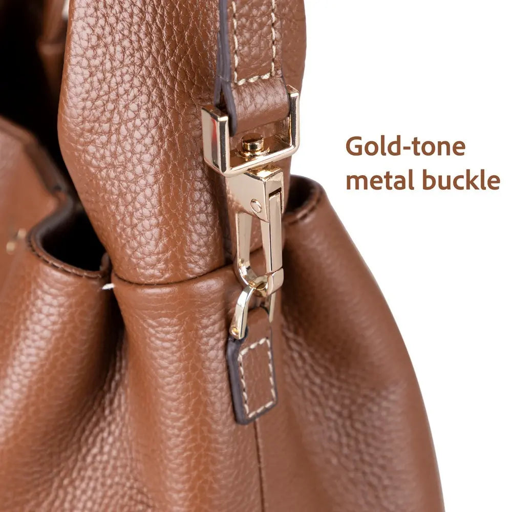 Hakiki Deri Cortina Kadın Çanta - Taba