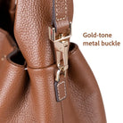 Hakiki Deri Cortina Kadın Çanta - Taba