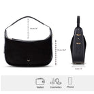 Süet Deri Dolcezza Tote Çanta - Siyah