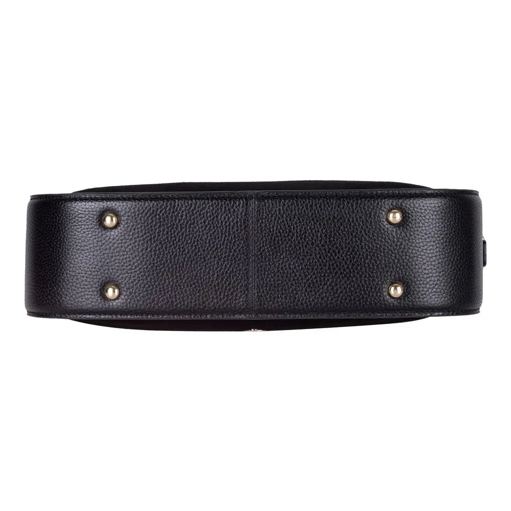 Süet Deri Dolcezza Tote Çanta - Siyah