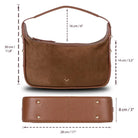 Süet Deri Dolcezza Tote Çanta - Taba