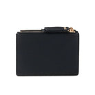 Hakiki Deri Kadın Fermuarlı Cüzdan - Siyah