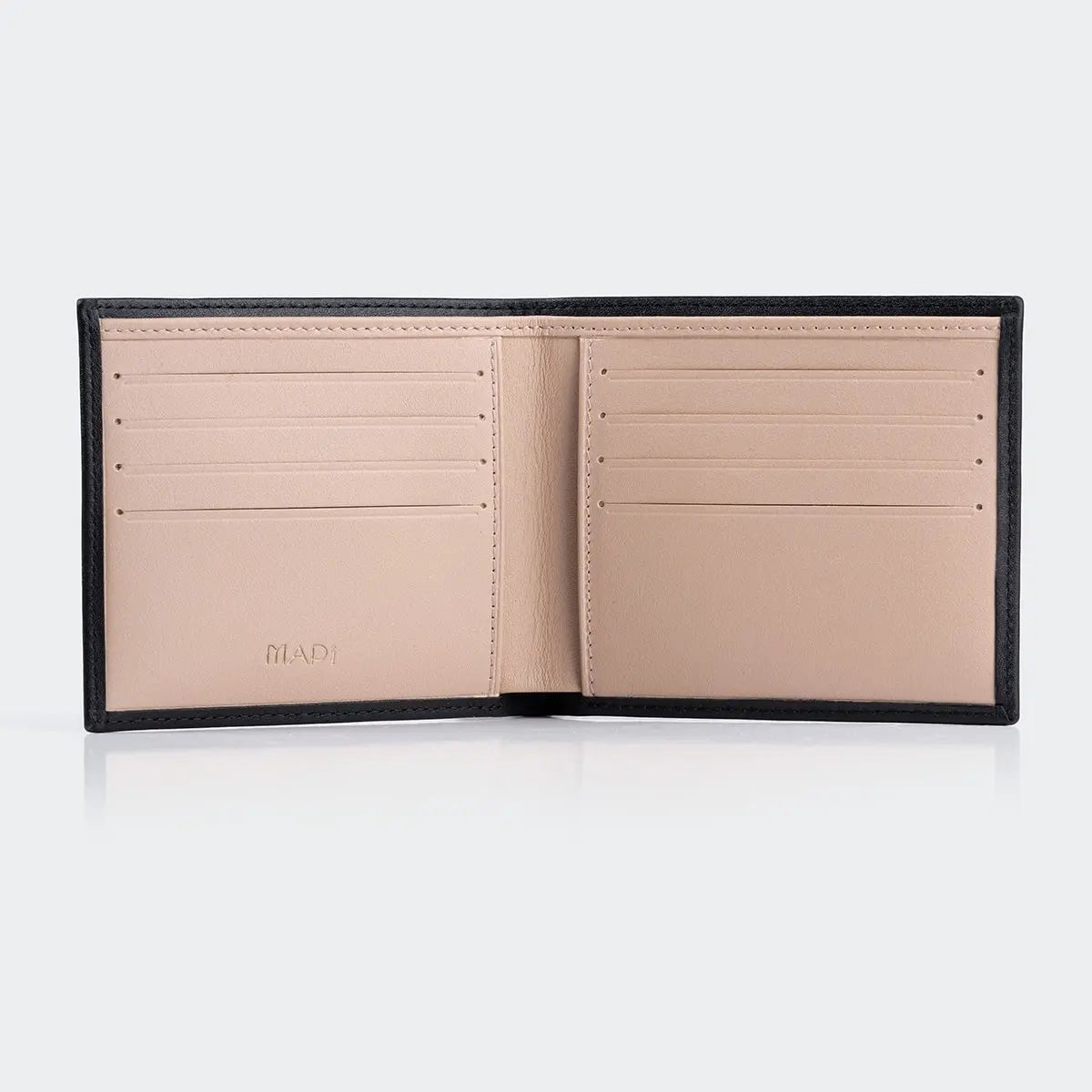 Hakiki Deri Erkek Kompakt  Cüzdan - Siyah