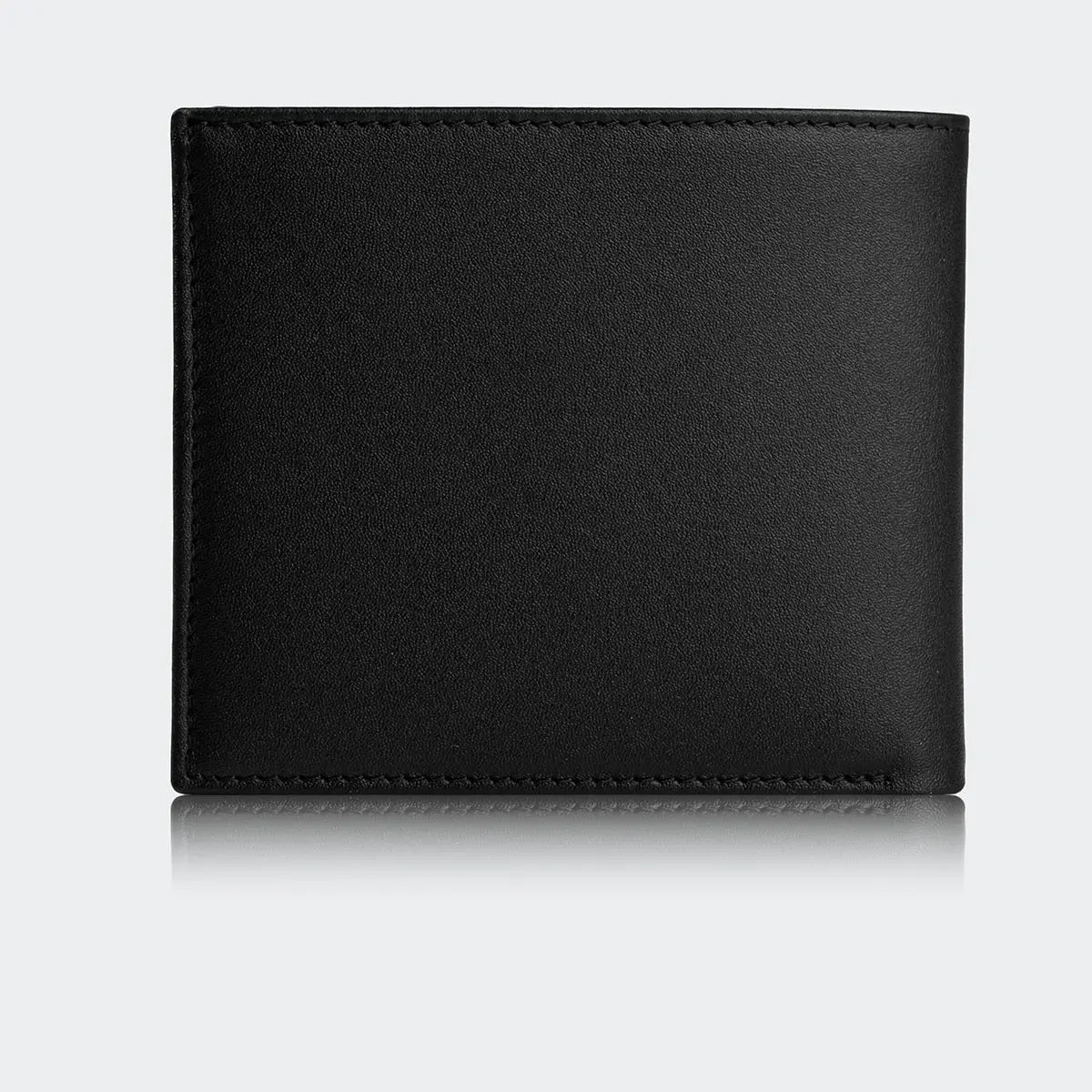 Hakiki Deri Erkek Kompakt  Cüzdan - Siyah