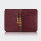 Hakiki Deri Erkek Kompakt Kartlık Cüzdan - Bordo