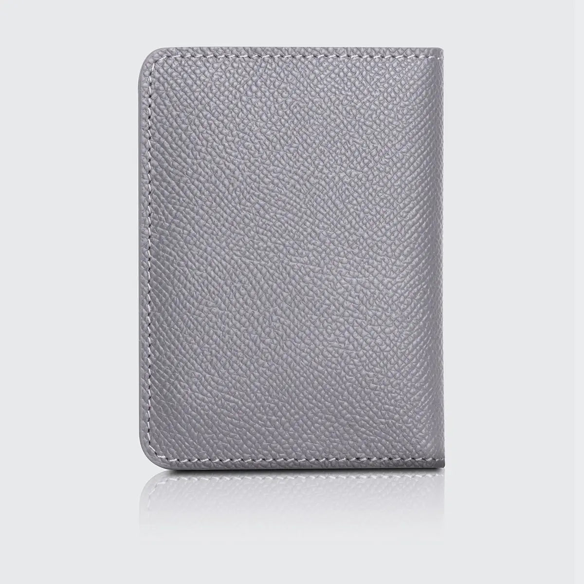 Hakiki Deri Erkek Kompakt Kartlık Cüzdan - Gri