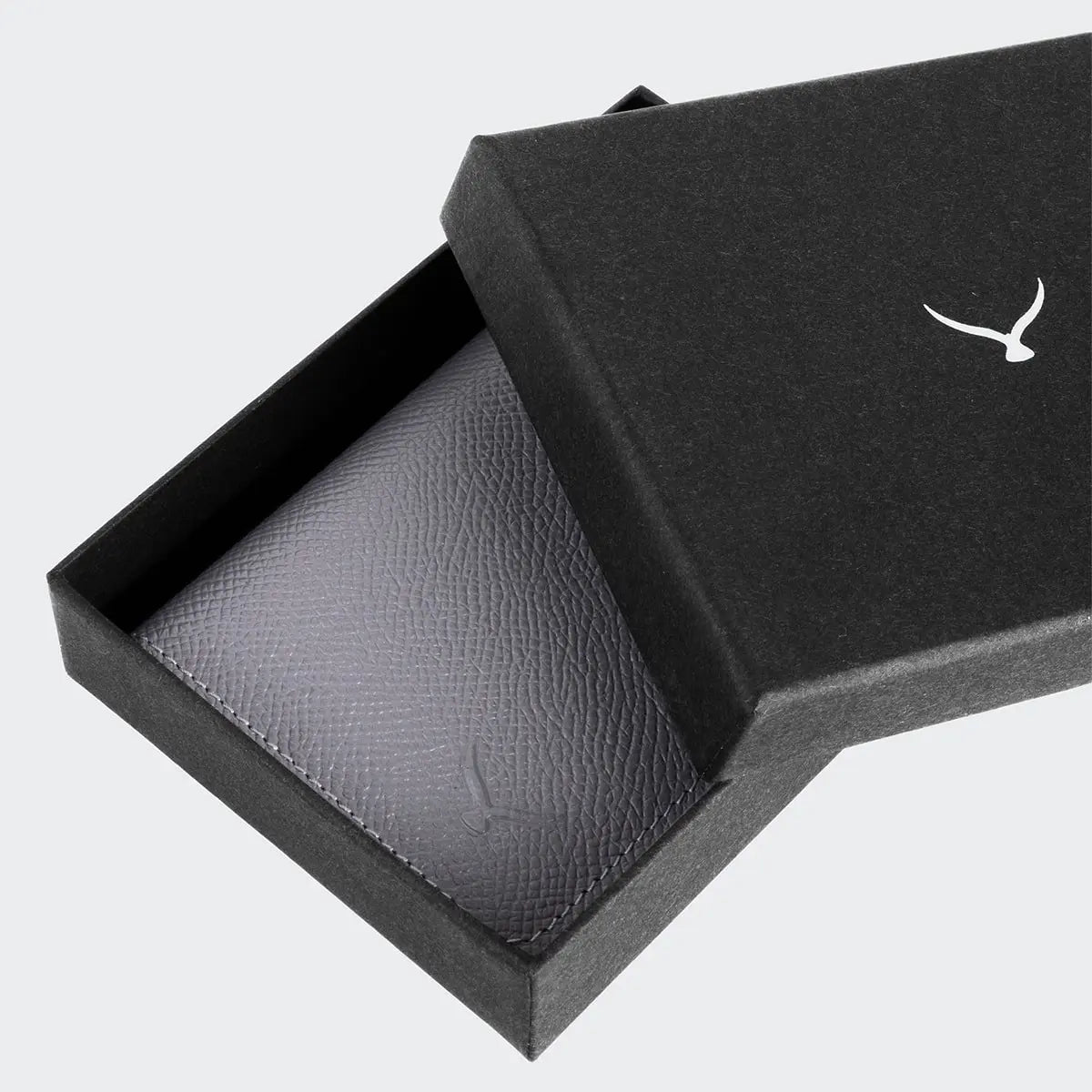 Hakiki Deri Erkek Kompakt Kartlık Cüzdan - Gri