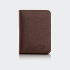 Hakiki Deri Erkek Kompakt Kartlık Cüzdan - Kahve