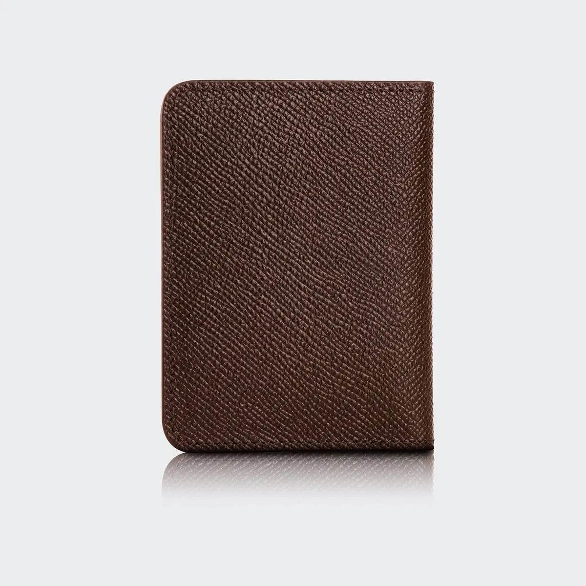 Hakiki Deri Erkek Kompakt Kartlık Cüzdan - Kahve