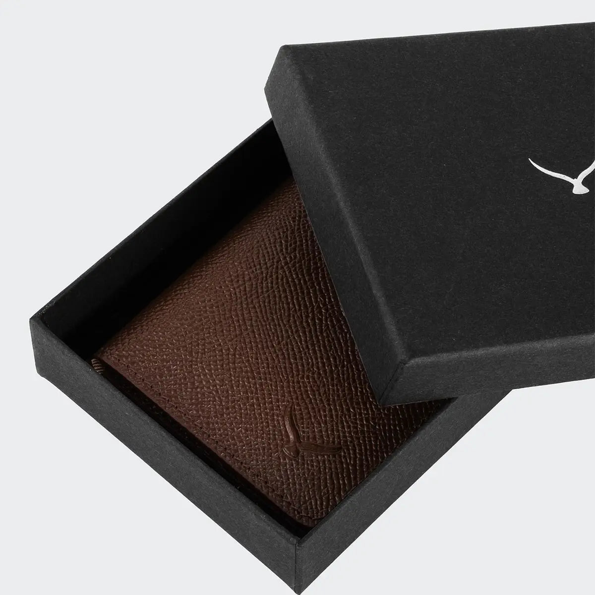 Hakiki Deri Erkek Kompakt Kartlık Cüzdan - Kahve