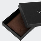 Hakiki Deri Erkek Kompakt Kartlık Cüzdan - Kahve