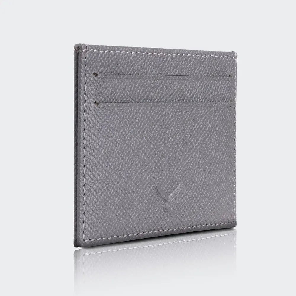 Hakiki Deri Erkek Mini Kartlık Cüzdan - Gri