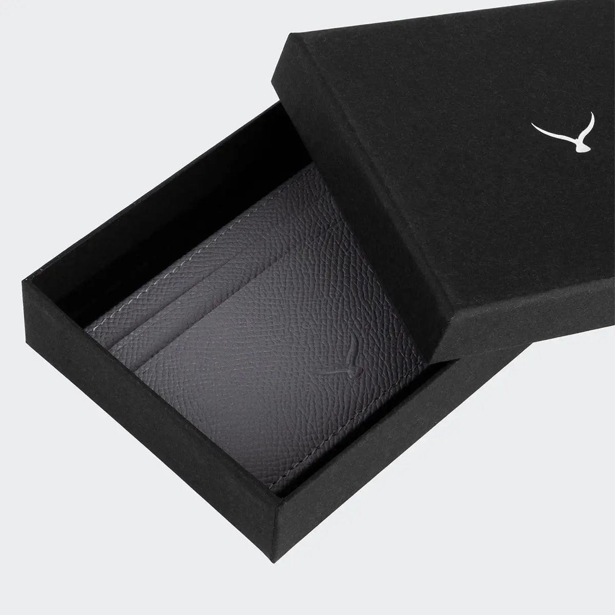 Hakiki Deri Erkek Mini Kartlık Cüzdan - Gri