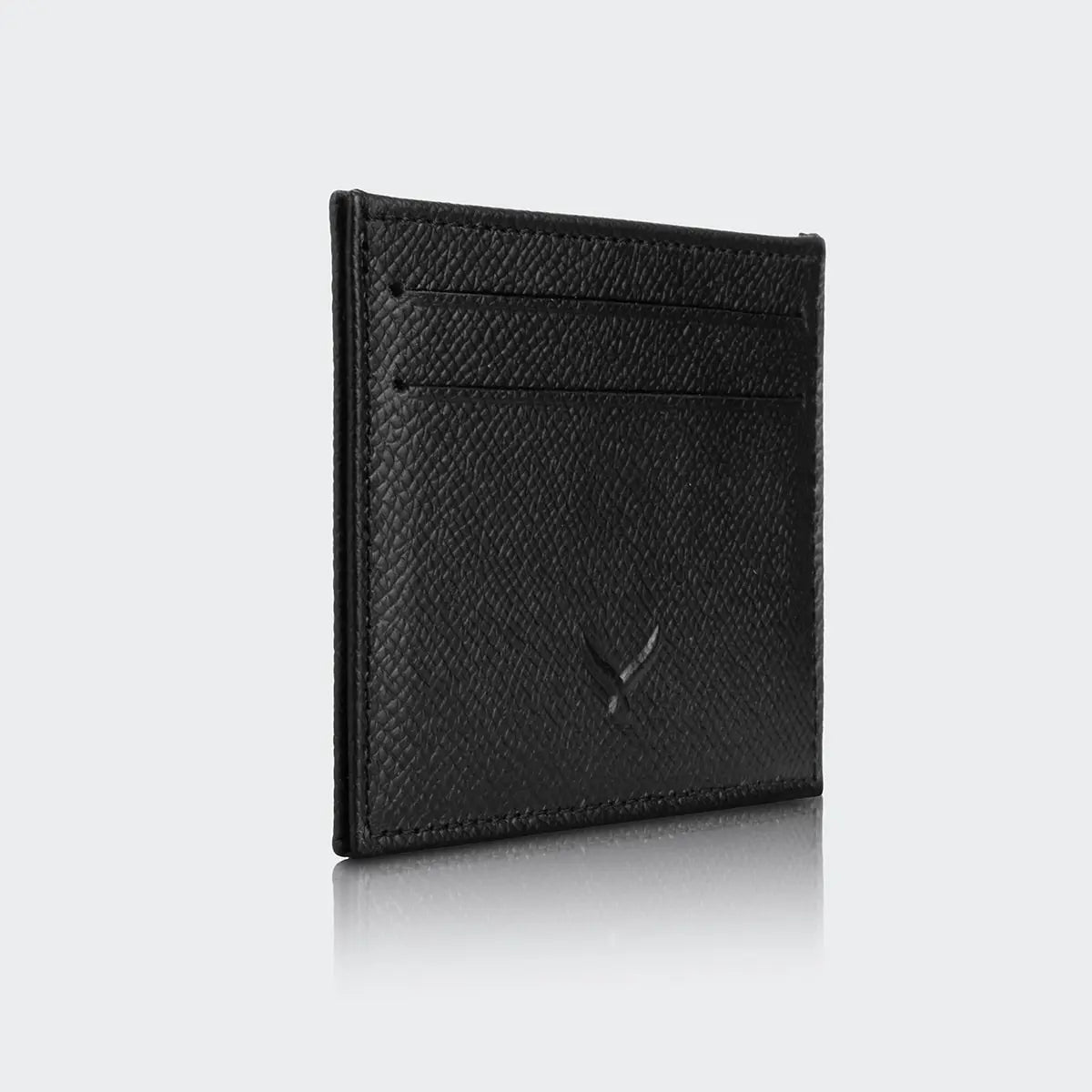 Hakiki Deri Erkek Mini Kartlık Cüzdan - Siyah