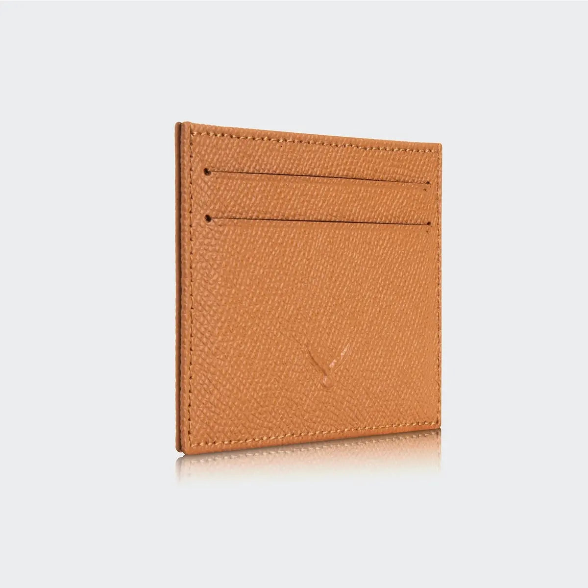 Hakiki Deri Erkek Mini Kartlık Cüzdan - Taba