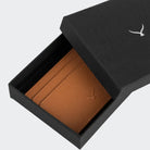 Hakiki Deri Erkek Mini Kartlık Cüzdan - Taba