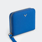 Hakiki Deri Kadın Mini Cüzdan - Mavi