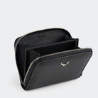 Hakiki Deri Kadın Mini Cüzdan - Siyah