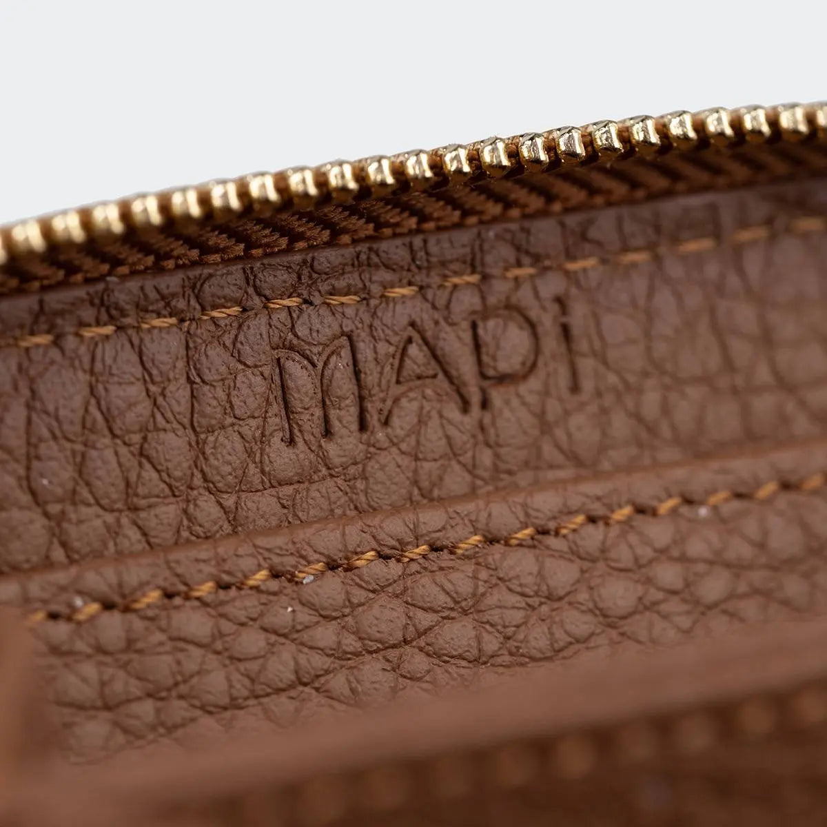 Hakiki Deri Kadın Mini Cüzdan - Taba