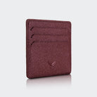 Hakiki Deri Erkek Minimal Kartlık Cüzdan - Bordo
