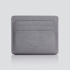 Hakiki Deri Erkek Minimal Kartlık Cüzdan - Gri