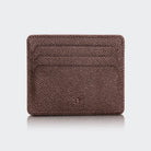 Hakiki Deri Erkek Minimal Kartlık Cüzdan - Kahve
