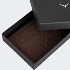 Hakiki Deri Erkek Minimal Kartlık Cüzdan - Kahve
