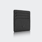 Hakiki Deri Erkek Minimal Kartlık Cüzdan -Siyah