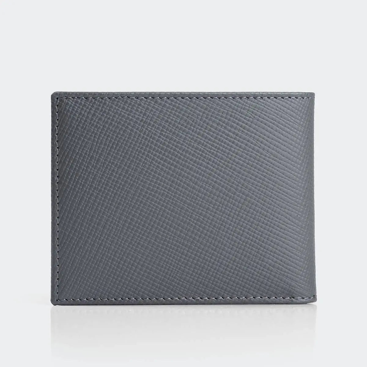 Hakiki Deri Erkek Modern Cüzdan - Gri