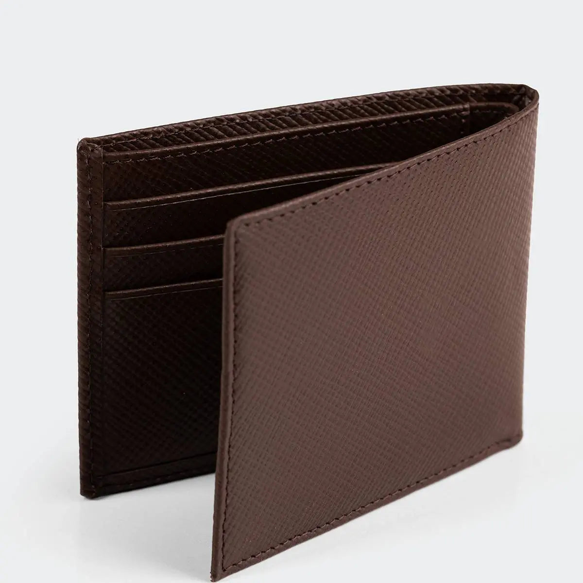 Hakiki Deri Erkek Modern Cüzdan - Kahve