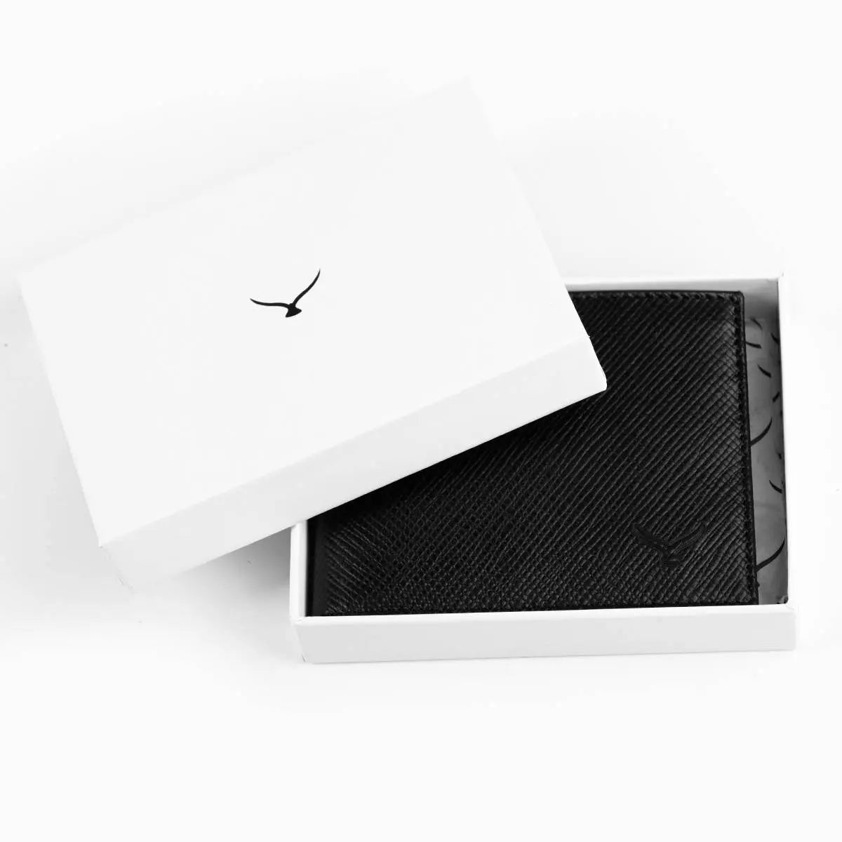 Hakiki Deri Erkek Modern Cüzdan - Siyah