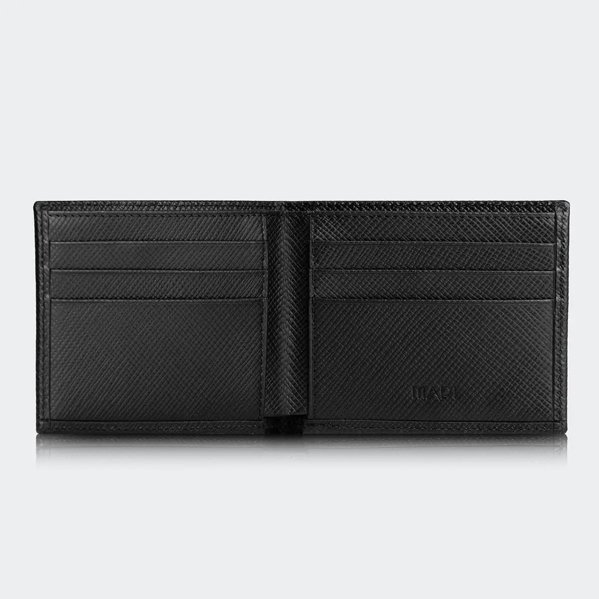 Hakiki Deri Erkek Modern Cüzdan - Siyah