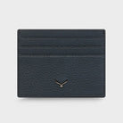 Hakiki Deri Erkek Slim Kartlık Cüzdan - Mavi