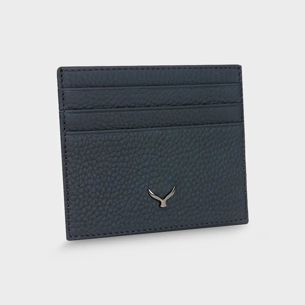 Hakiki Deri Erkek Slim Kartlık Cüzdan - Mavi