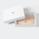 Hakiki Deri Kadın Slim Kartlıklı Cüzdan - Bej