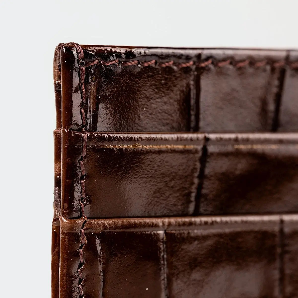 Hakiki Deri Kadın Slim Kartlıklı Cüzdan - Kahve