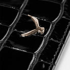 Hakiki Deri Kadın Slim Kartlıklı Cüzdan - Siyah