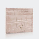 Hakiki Deri Kadın Slim Kartlıklı Cüzdan - Vizon