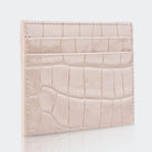 Hakiki Deri Kadın Slim Kartlıklı Cüzdan - Vizon