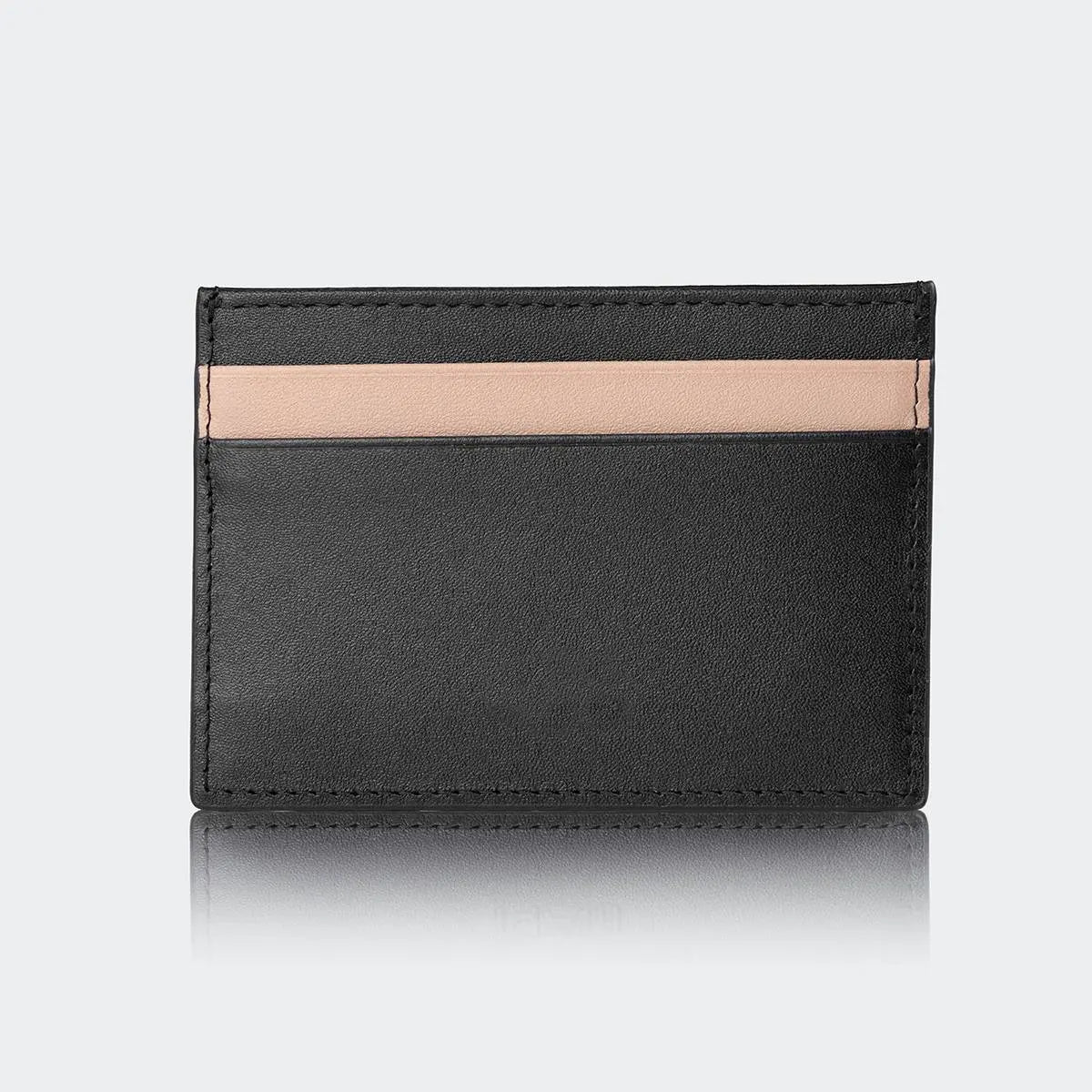 Hakiki Deri Erkek Stil Kartlık Cüzdan - Siyah