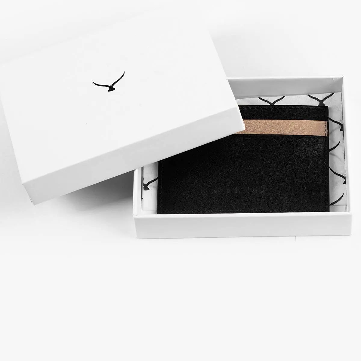 Hakiki Deri Erkek Stil Kartlık Cüzdan - Siyah