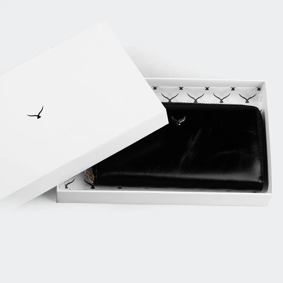 Hakiki Deri Kadın Vintage Cüzdan - Siyah