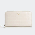 Hakiki Deri Kadın Zarif Cüzdan - Beyaz